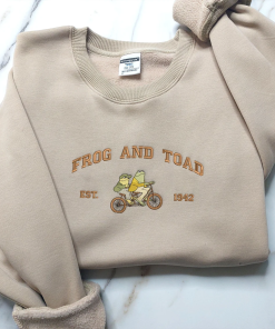 Frog and Toad Embroidered Sweatshirt, Vintage Classic…