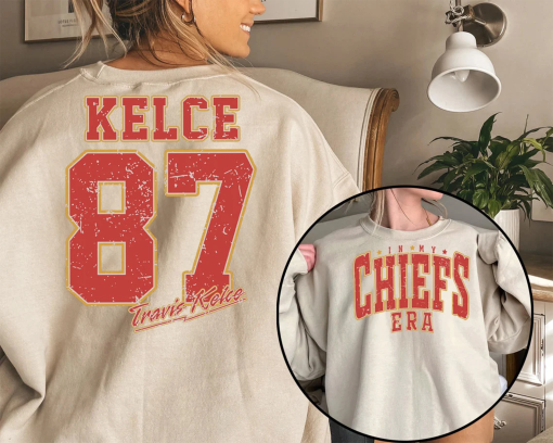 Retro In My Chiefs Era Shirt Travis Kelce NFL Kansas City Football Shirt, Kansas City American Football Shirt, Travis Kelce The Eras Tour