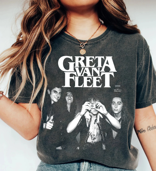 Greta Van Fleet Shirt, Graphic Greta Van Fleet Starcatcher World Tour 2024 shirt, Rock Band Greta Van Fleet Shirt, Gift for Fans Men Women