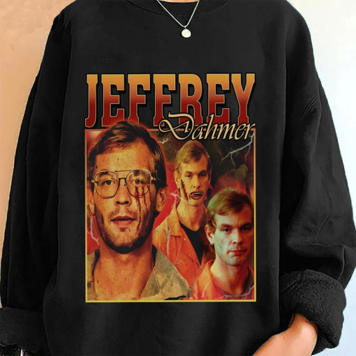 Jeffrey Dahmer Tee Tops, American Serial Killer Short Sleeve, Dahmer Vintage Sweatshirt