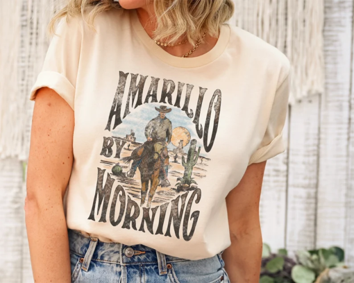 Amarillo By Morning Shirt, Amarillo Shirt, Country Shirt, Texas Shirt, Country Music Shirt, Western Shirt, Country Music T shirt, Cowboy Tee