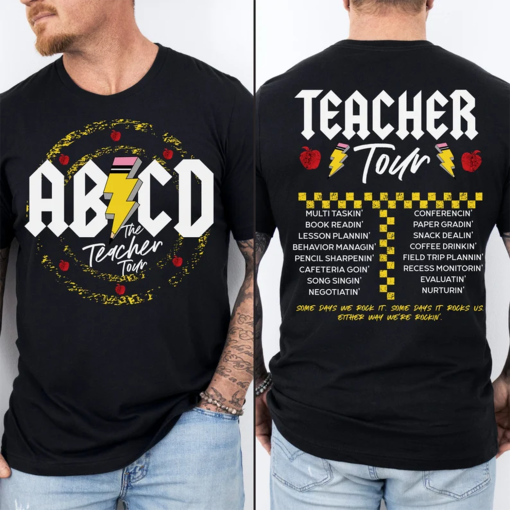 Teacher Shirt, ABCD Teacher Tour Shirt, Back To School Shirt, End of Year Shirt, Teacher Gift, Kindergarten Teacher Shirt, Elementary School