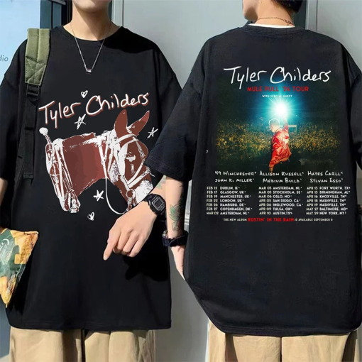 Tyler Childers 2024 Mule Pull Tour Shirt, Tyler Childers Concert 2024 Shirt, Tyler Childers Fan Shirt, Country Music, Mule Pull Tour Merch