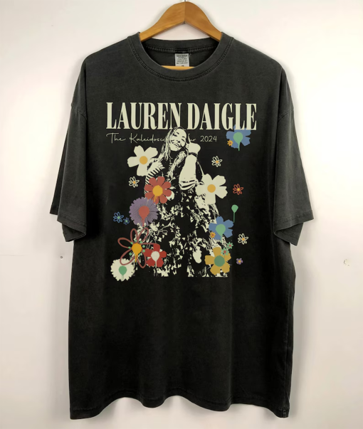 Lauren Daigle The Kaleidoscope Tour Vintage 90s 2024 Concert Sweatshirt, NEW 2024 Lauren Daigle The Kaleidoscope Tour, Thank God I Do Tour