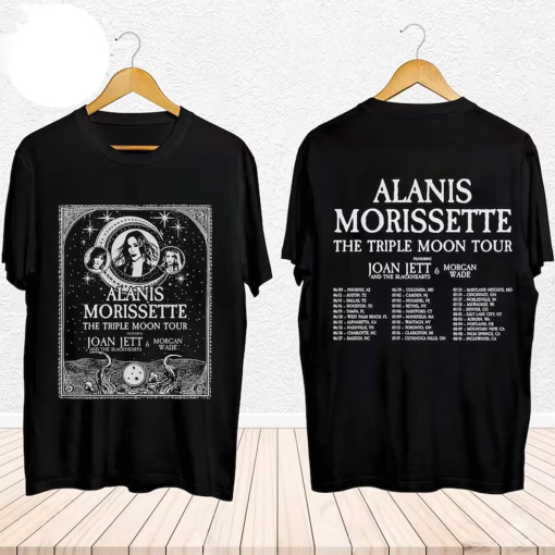 Alanis Morissette The Triple Moon Tour 2024 Shirt, Alanis Morissette Fan Shirt, Alanis Morissette 2024 Tour, The Triple Moon Concert Shirt