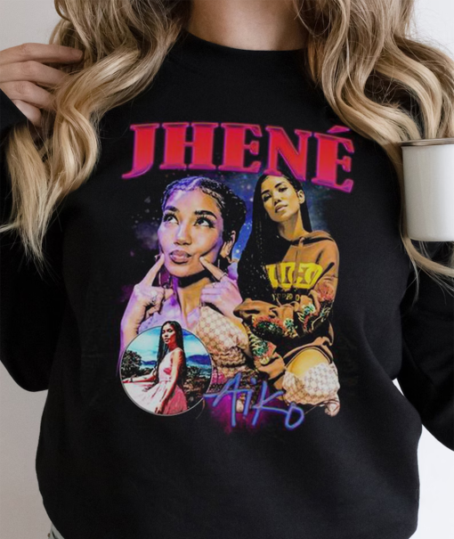 Jhené Aiko Shirt 90s Vintage x Bootleg Style Rap Tee Retro TShirt, Oversized Graphic Tee TShirt, Birthday Gifts for Men, Women, Unisex