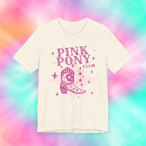 Pink Pony Club Unisex Jersey Short Sleeve Tee, Chappell Roan Fan Shirt, Chappell Shirt, Pink Pony Club Shirt