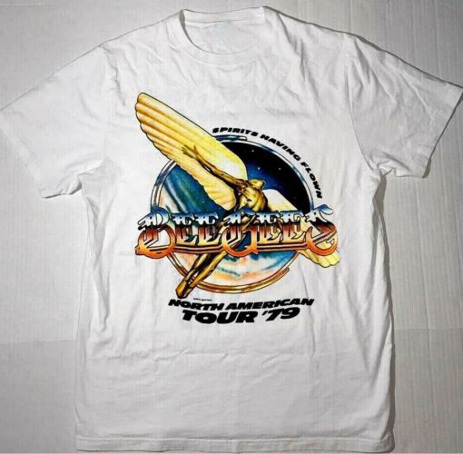 Vintage Bee Gees Band World Tour 1979 Cotton White All Size Unisex Shirt