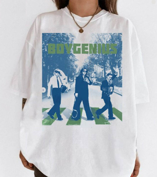 Vintage Boygenius Walking Shirt, Phoebe Bridgers Punisher Short Sleeve Sweatshirt