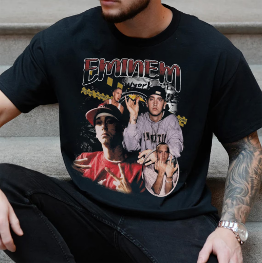 Eminem unisex T-Shirt, Rapper Homage Graphic Unisex T-Shirt, Singer Sweatshirt, Eminem Retro 90’s Fans shirt Gift for Rapper Fan Hip Hop