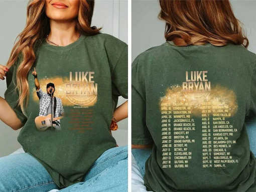 Luke Bryan Mind Of A Country Boy Tour 2024 Shirt, Concert Shirt Double Sided, Gift For Her Him Unisex T-shirt Sweatshirt Hoodie