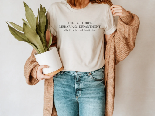 The Tortured Librarians Department T-Shirt, Library Swiftie Shirt, Bookish Apparel, Library Staff Gift, Book Lover Accessories