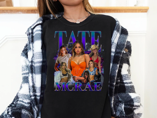 Graphic Tate Mcrae Retro Bootleg T-shirt – Tate McRae Vintage T-Shirt- fan Homage Retro 90s – The Think Later World Tour 2024 Tour Shirt