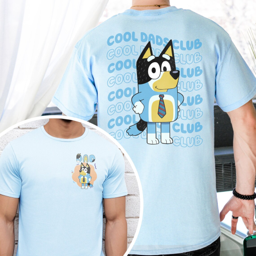 Cool Dads Club Blue T-Shirt, Blue Father’s Day Shirt, Bandit Cool Dad Club Shirt, Dad Birthday Gift, Blue Rad Dad Club Shirt