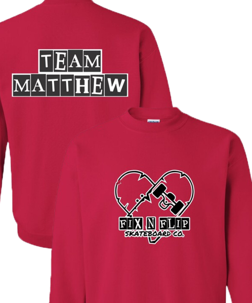 Team Matthew Walk shirts