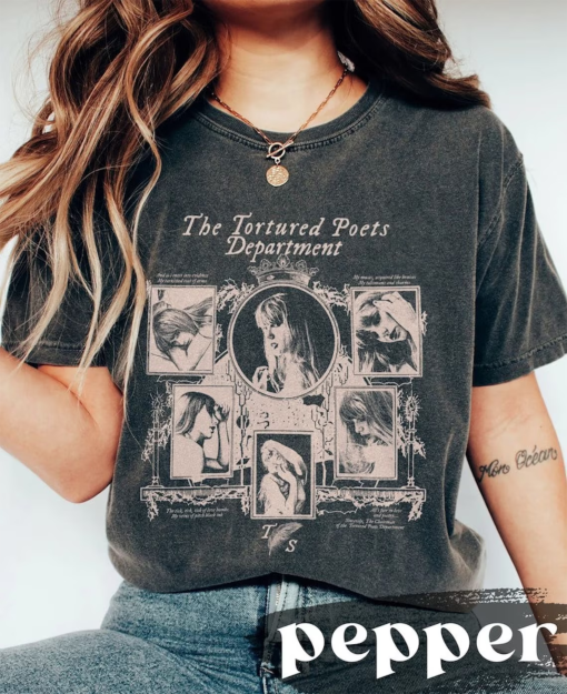 Vintage Y2k – Taylor The Tortured Poets Department Comfort Colors Shirt, TS New Album, Gift for Swiftie Fan, Ts New Album Shirt, TTPD Merch.