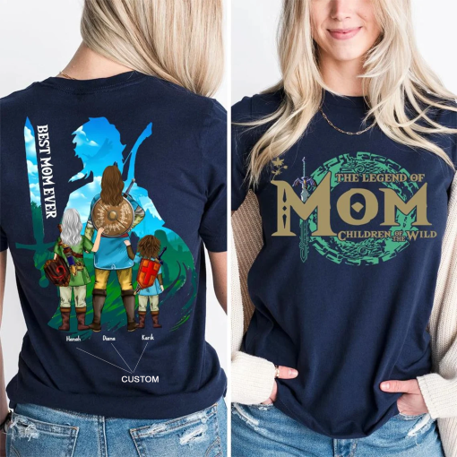 Custom Shirt, The Legend Of Mom, Tear Of The Kingdom, Best Mom Ever, Mother’s Day 2024, Personalized Shirt, Breath Of The Wild, Gift For Mom