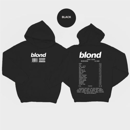 Frank Ocean BLONDE Hoodie, Frank Ocean Blond Album List Hoodie, Blond T-shirt