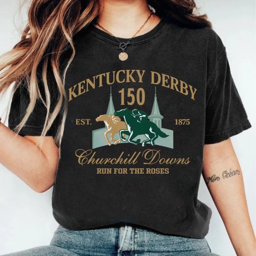 Kentucky Derby Churchill Downs 2024 Comfort Color Shirt, Run For The Roses, 150th Kentucky Horse Racing Gift, KY Derby Horse Racing Weekend