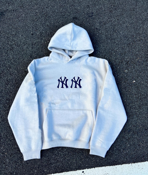 New York Embroidered Hoodie Boxy Fit