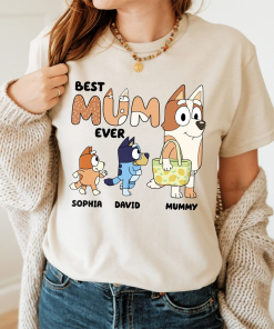 Best Mum Ever Shirt, Blue Dog Cool…