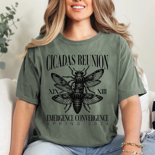 Limited Edition Cicadas Reunion Tshirt for Spring 2024, Cicadas Reunion: Spring 2024 Emergence Tshirt