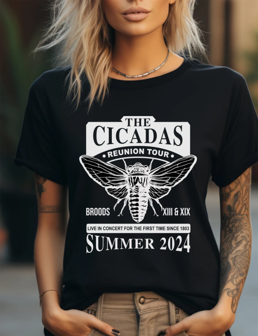 Cicadas Reunion Tour Shirt Cicadapocolypse Cicadas 2024 Cicadas Attack Cicadas Tshirt Cicada Invasion Cicadas Live Concert