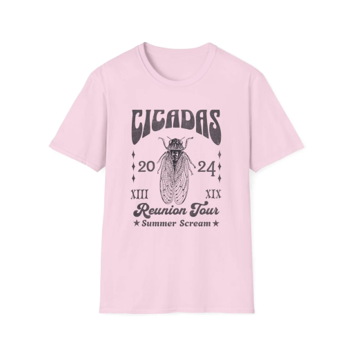 Retro Funny Cicada Shirt, 2024 Year of the Cicadas Emergence Graphic Tshirt, Insect Unisex Soft Summer Tee, Gift for Nature Lover