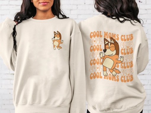 Bluey Cool Mom Club Shirt, Bluey Cool Mom Sweater, Chilli Heeler Shirt | Bluey Mama T-Shirt | Bluey Family Shirt | Bluey Mom Shirt