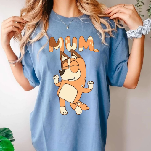 Retro Mom Bluey Shirt, Retro Chilli Heeler Shirt, Mama Shirt, Chilli Heeler Bluey Family Shirt, Mom Bluey Shirt, Mom Daily Affirmation Shirt