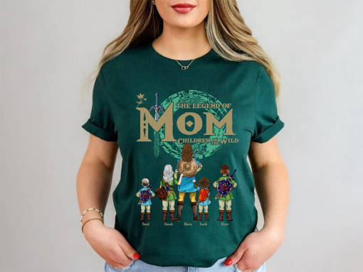 Personalized The Legend Of Mom Shirt, Zelda Mom Shirt, Custom Zelda Shirt, Breath Of The Wild Shirt, Tears Of The Kingdom, Gamer Shirt