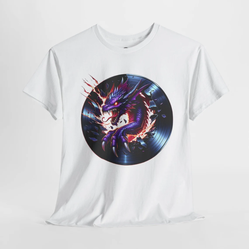 Man dj dragon vinyl t-shirt