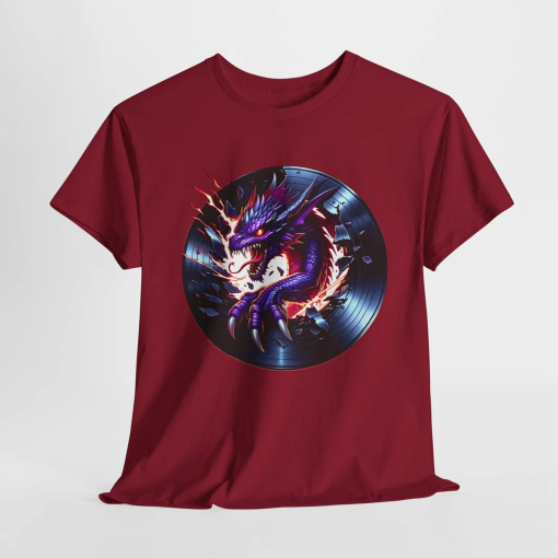 Man dj dragon vinyl t-shirt