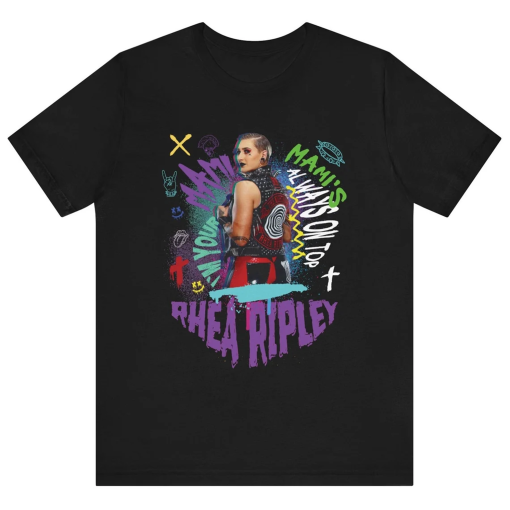 Rhea Ripley Shirt, WWE Wrestling Judgment Day Mami Dominik Finn Damian Tee, Retro Homage Wrestlemania Wrestling T-Shirt