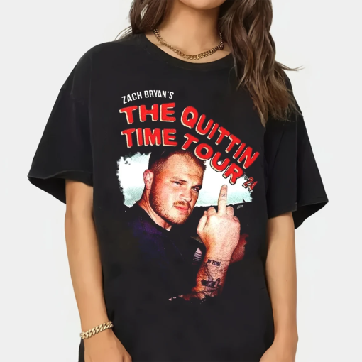 Vintage Zach Bryan The Quittin Time Tour Shirt, Zach Bryan T-Shirt, Zach Bryan Merch Shirt, Country Music Shirt, Shirt For Fan