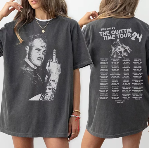 Zach Bryan The Quittin Time Tour Shirt, Zach Bryan Tour 2024 Shirt, The Original Zach Bryan Shirt, Country Music Shirt, Cowboy Shirt