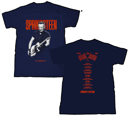 Springsteen & The E-Street Band 2024 World Tour Guitar Tee