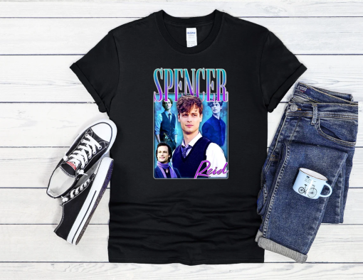 Spencer Reid Homage Tv Show T Shirt Hoodie Sweatshirt Baseball Men Women Unisex Baggy Boyfriend Jute Shopper Make Up Accessories Bag