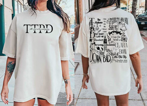 TTPD Taylor Swift Tracklist Album Shirt