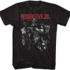 Resident Evil Gaming Zombies Adult Short Sleeve T Shirt Vintage Style Graphic Tees