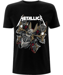 Metallica: Skull Moth Black T-shirt