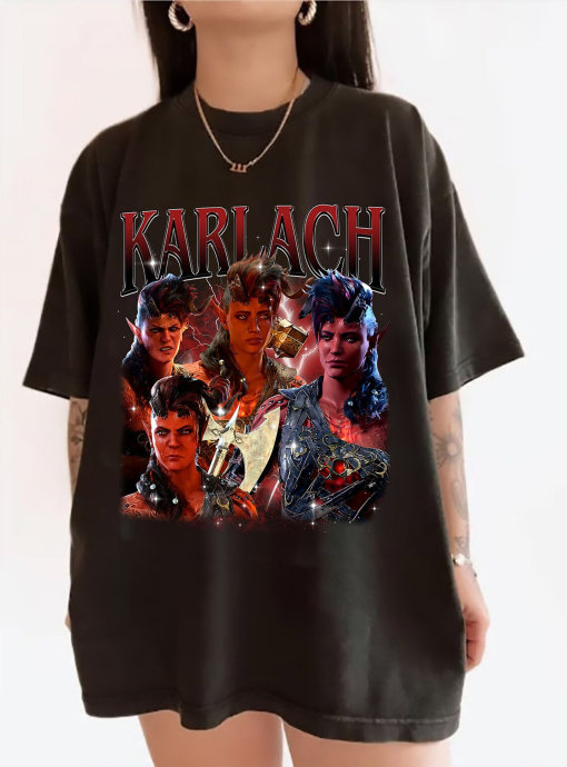 Limited Karlach Baldurs Gate 3 Vintage T-Shirt, Gift For Women and Man Unisex T-Shirt