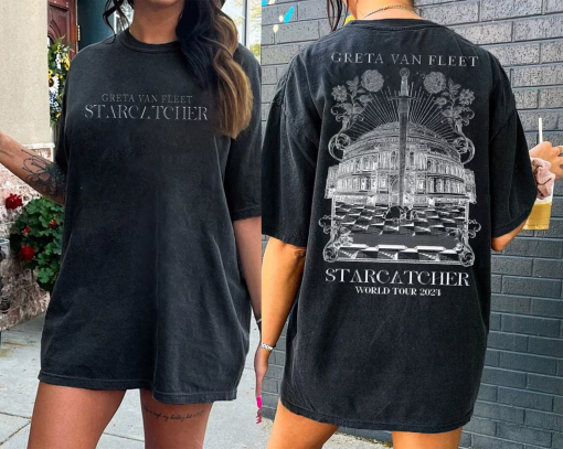 Vintage 2024 Greta Van Fleet Tour T-Shirt, Greta Van Fleet Band Tee, Greta Van Fleet Fan Shirt, Starcatcher Tour 2024 Shirt, Gift For Fan