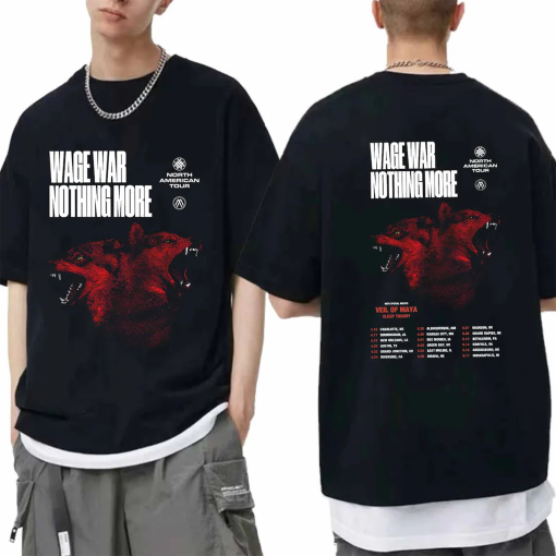 Nothing More and Wage War Spring 2024 US Tour Shirt, Nothing More Fan Shirt, Wage War 2024 Tour Shirt