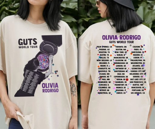 Olivia Rodrigo Guts World Tour Sweatshirt, The Guts Tour 2024 Shirt, Olivia Rodrigo Sweatshirt, Olivia Rodrigo Sweater, Tour Lovers Shirt