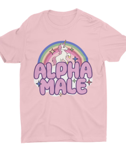 Ironic Alpha Male Unicorn Rainbow, Funny Unisex…