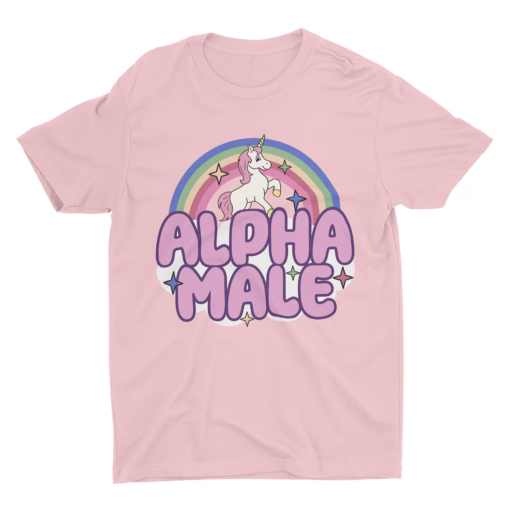 Ironic Alpha Male Unicorn Rainbow, Funny Unisex Tshirt, Bella Canvas Tee, Funny Shirt, Funny Graphic Tee, Offensive Shirt, Weird Shirt