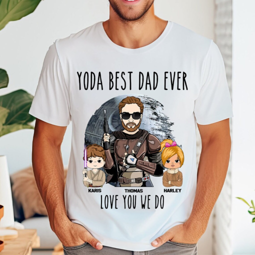 Best Dad Ever Love You I Do Personalized Shirt, Best Dad Ever Shirt, Gift for Dad,custom name Fathers Day 2024 Gift, Gift For Him,