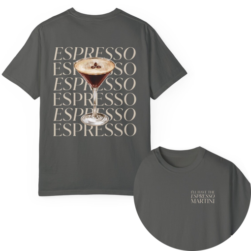 Espresso Martini Shirt | Cocktail and Social Club Tee | Bachelorette Party T-Shirt | Birthday Gift for Best Friend | Espresso Martini Gift