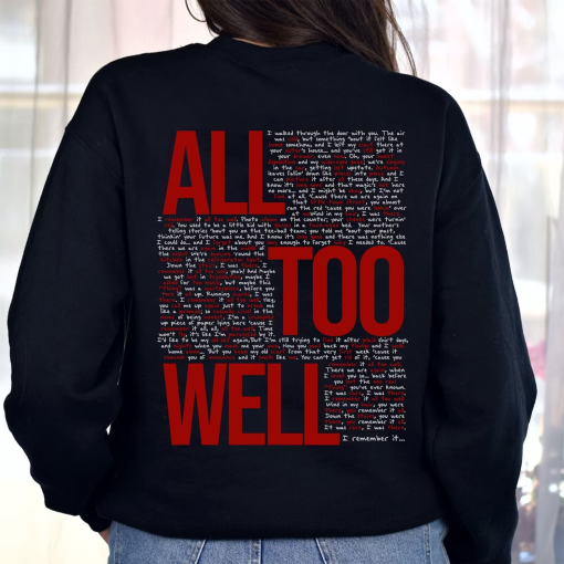 All Too Well swearshirt and hoodie, Taylor Vintage Sweatshirt, Taylor’s Version T-Shirt, Taylor Merch, Taylor Swiftie Shirt, Swiftie Merch